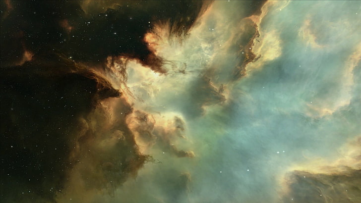 blauer und weißer Galaxiehimmel, Raum, digitale Kunst, Grafik, Nebel, EVE Online, HD-Hintergrundbild