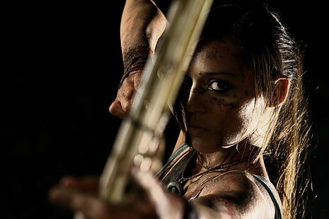 Tomb Raider, Лара Крофт, косплей, HD тапет HD wallpaper