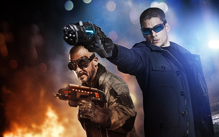 herrens svarta kostym, Action, Fantasy, Bad, Fire, Wentworth Miller, Men, and, Wallpaper, Guns, Ice, Weapons, DC Comics, Dominic Purcell, TV Series, Adventure, Cold, Captain, Sci-Fi, Warner Bros. Pictures , Pistols, Boys, Drama, säsong 2, 2015, Fire and Ice, The Flash, CW Television Network, CWTV, säsong 1, Fire & amp; Ice, Rory, Revenge of the Rogues, Mick, HD tapet