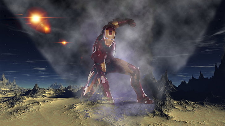 Iron Man digitale Tapete, Iron Man, Held, HD-Hintergrundbild