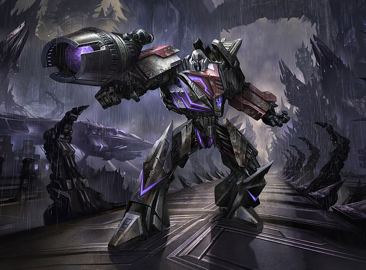 Transformers The Game, Megatron, purple and black robot wallpaper, Artistic, Fantasy, Transformers, megatron, transformers: the game, HD wallpaper