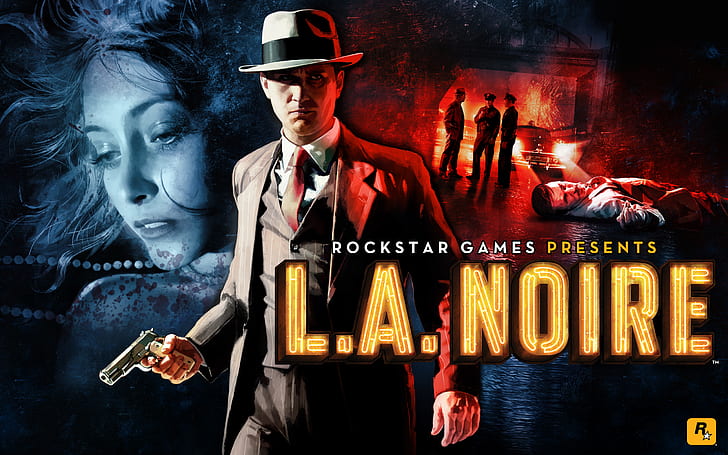 LA Noire HD, л. Плакат noire, видео игри, la, noire, HD тапет