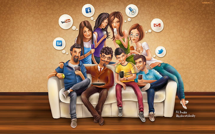 Social Media, social, media, creative and graphics, HD wallpaper