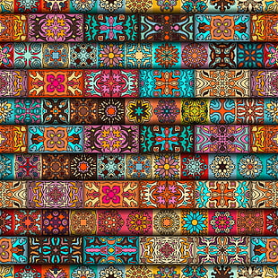 papel tapiz abstracto multicolor, patrón, textura, Fondo de pantalla HD HD wallpaper