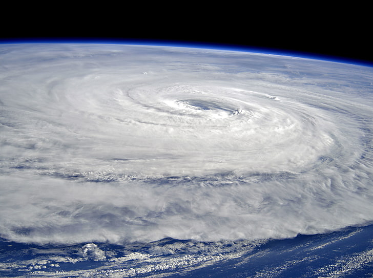 Тайфун Нору, Тихи океан, изглед на Земята от ..., Космос, Земя, Тропически, Буря, циклон, тайфун, HD тапет