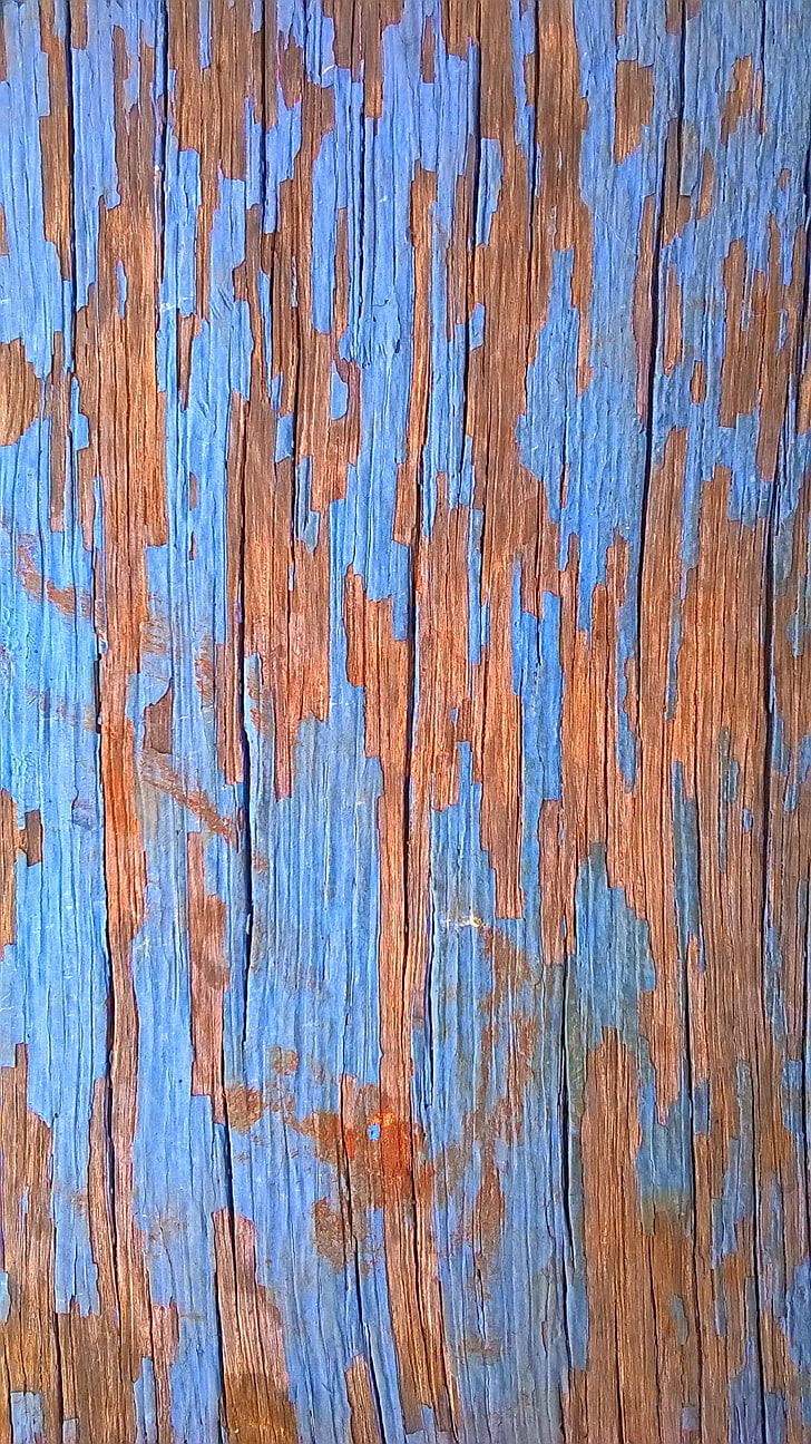 لوح أزرق وبني ، خشب، خلفية HD، خلفية الهاتف