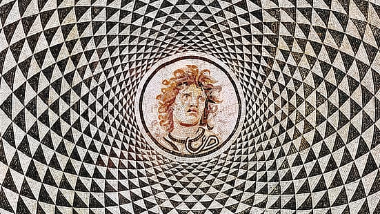  Rome, mosaic, Medusa, classic art, HD wallpaper HD wallpaper