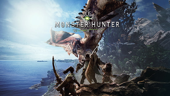 Videospel, Monster Hunter: World, Rathalos (Monster Hunter), HD tapet HD wallpaper