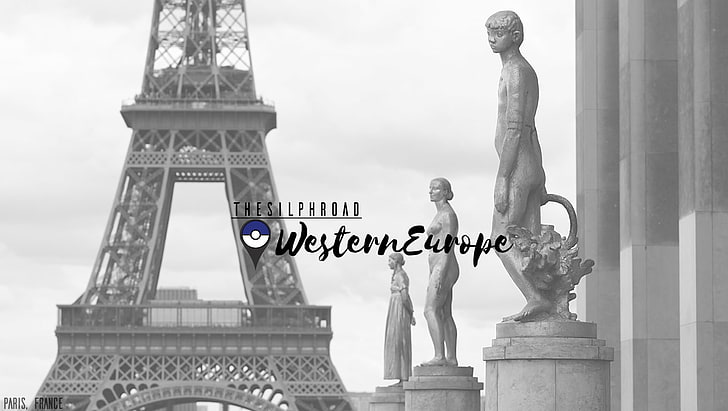طريق سيلف ، بوكيمون ، أحادي اللون ، باريس ، فرنسا، خلفية HD