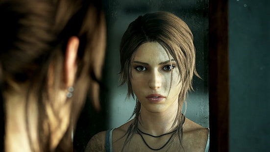 игровое приложение с цифровыми обоями, Lara Croft, Tomb Raider 2013, видеоигры, HD обои HD wallpaper