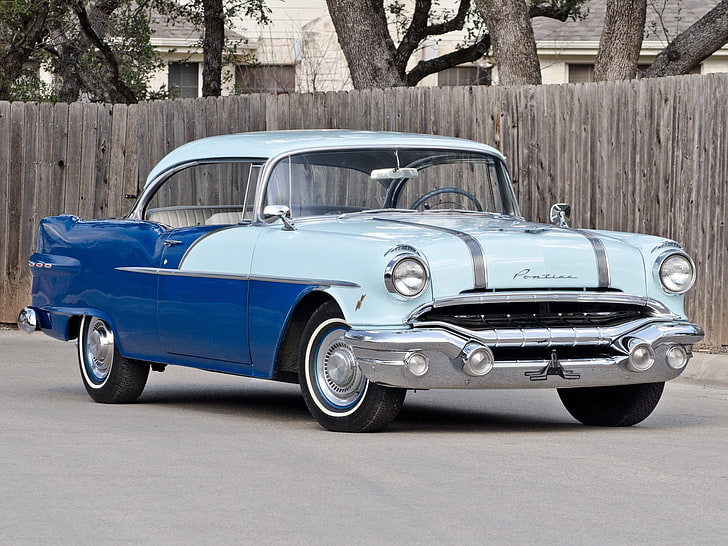 1957 г., автомобили, каталина, вожд, купе, понтиак, HD тапет