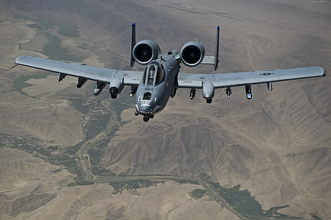 طائرة من طراز A-10 Thunderbolt II ، القوات الجوية الأمريكية ، الجيش الأمريكي، خلفية HD HD wallpaper