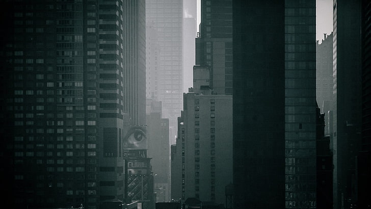 grå betongbyggnad, fotografi, urban, stad, stadsbild, byggnad, skyskrapa, HD tapet