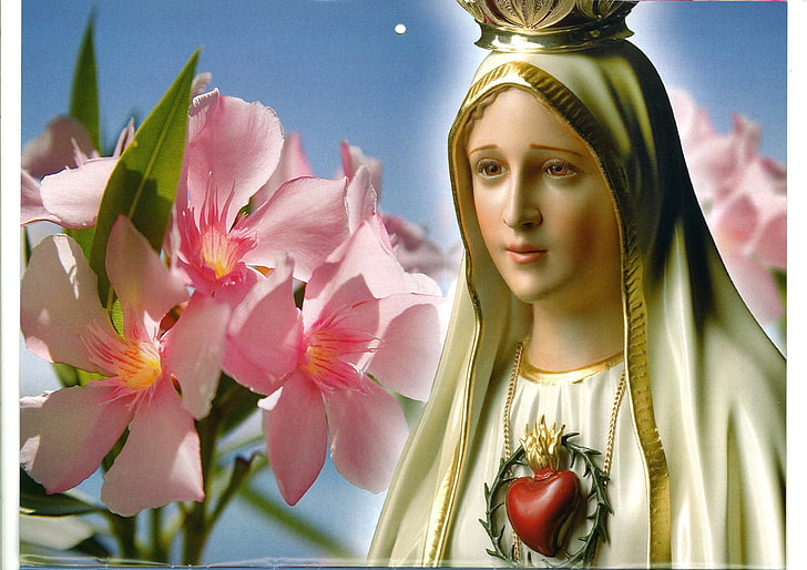 ศาสนามารีย์พระเยซูมารีย์ (พระมารดาของพระเยซู) Nossa Senhora De Fatima, วอลล์เปเปอร์ HD