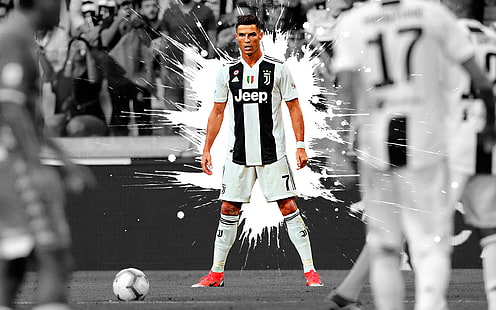 Fotboll, Cristiano Ronaldo, Juventus F.C., HD tapet HD wallpaper