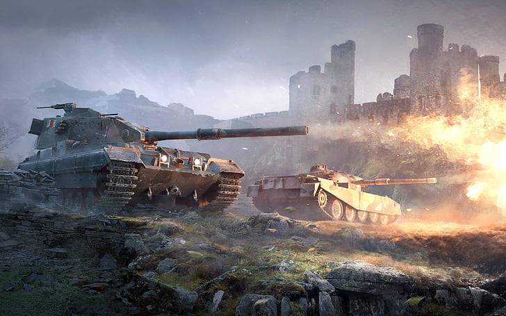 Britische Panzer-Zerstörer World of Tanks, Britisch, Welt, Panzer, Panzer, Zerstörer, HD-Hintergrundbild