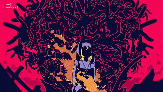 Аниме, Огненная Сила, Огонь, Ирис (Fire Force), Монахиня, HD обои HD wallpaper