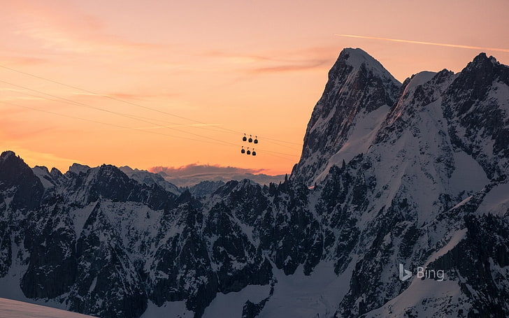 French Alps Mont Blanc massif-2017 Bing Desktop Wa.., HD wallpaper