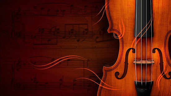 musical instrument, string instrument, violin family, viola, violin, violone, classical music, sheer music, HD wallpaper HD wallpaper