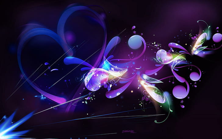 Abstract Purple, white, pink, creative, swirls, abstract, textures, fantasy, pretty, purple, blue, 3d and abstract, HD wallpaper