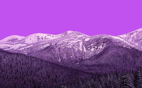 Purple Mountains Vivo Stock, Ungu, Pegunungan, Stock, Vivo, Wallpaper HD HD wallpaper