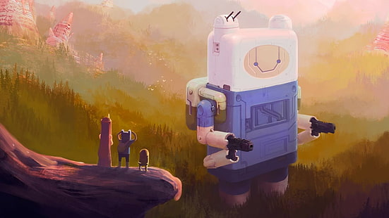 Jake, Finn der Mensch, Jake der Hund, Prinzessin Bubblegum, Adventure Time, HD-Hintergrundbild HD wallpaper