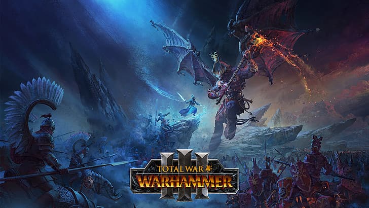 Total War: WARHAMMER III, Warhammer, Khorne, HD wallpaper