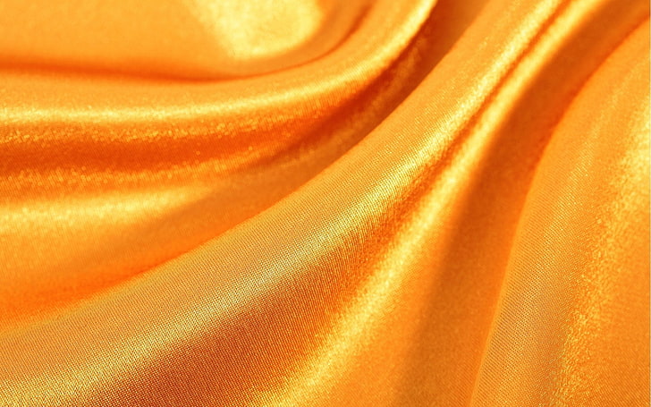 златен текстил, коприна, плат, блясък, фон, HD тапет