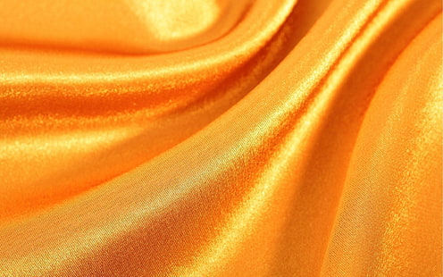 tekstil emas, sutra, kain, kilau, latar belakang, Wallpaper HD HD wallpaper