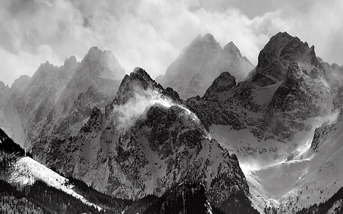 Връх Еверест, лед, мъгла, природа, пейзаж, фотография, HD тапет HD wallpaper