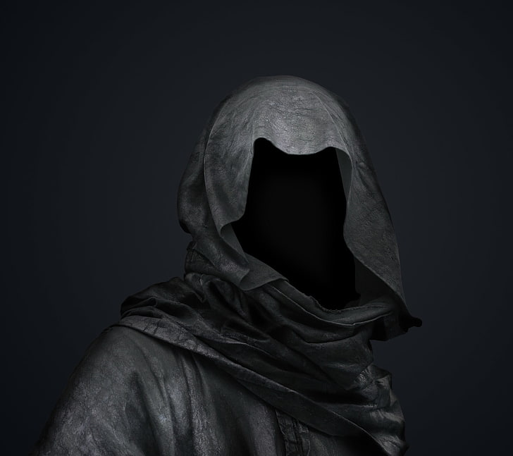 person gray top, death, Grim Reaper, HD wallpaper
