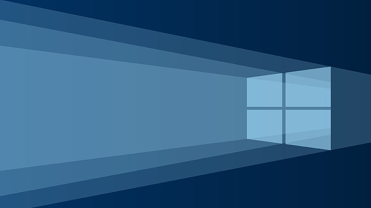 Windows digital wallpaper, Windows 10, Microsoft, минимализм, операционная система, HD обои