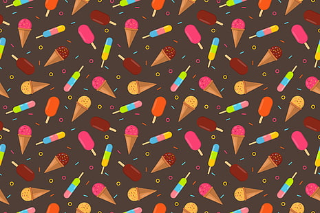 фон, сладолед, цвят, HD тапет HD wallpaper