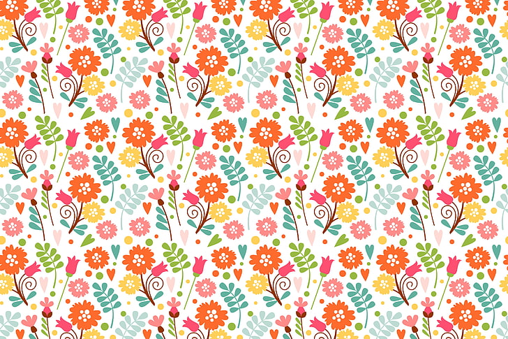 Nuevo como creación Oilily patrón floral Patchwork Flor Adorno Wallpaper textura