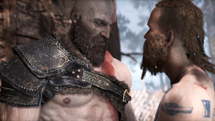 Kratos, dios de la guerra, guerra, Fondo de pantalla HD
