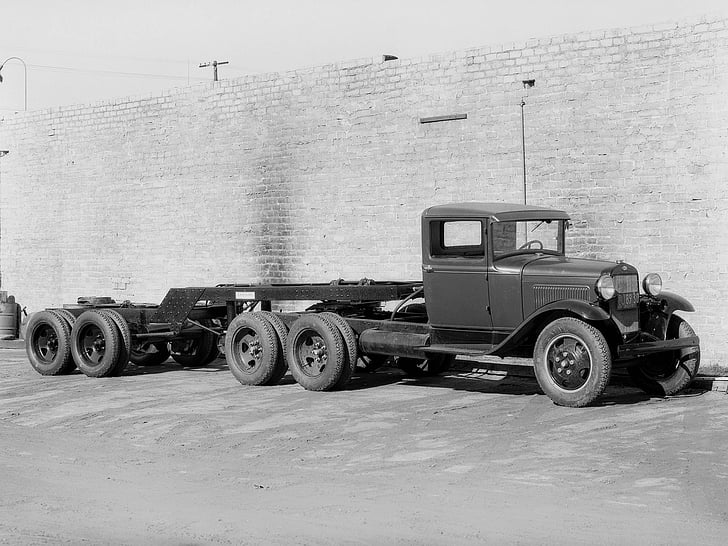 1930, 6 wheel, ford, model aa, retro, sermi, tractor, HD wallpaper
