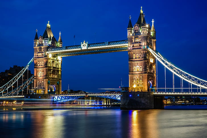 foto jembatan beton menyala pada waktu malam hari, jembatan menara, jembatan menara, jembatan jembatan, foto, beton, waktu malam, fuji, Bus, Budaya, Decker, Fujifilm, Jembatan London, Bangunan, Picadilly, Rackspace, Skyline, Pencakar Langit, Inggris,XT1, Xseries, Xtrans, Sungai Thames, london - Inggris, Inggris, Tempat terkenal, jembatan - Struktur Buatan Manusia, sungai, arsitektur, jembatan tarik, Budaya Inggris, Kebudayaan Inggris, Ibukota, Landmark internasional, Destinasi perjalanan, Wallpaper HD