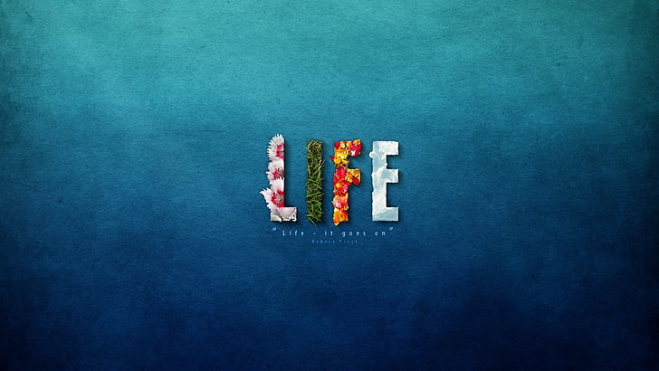 life text overlay, life, motivational, HD wallpaper