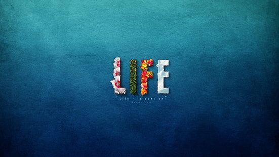 life text overlay, life, motivational, HD wallpaper HD wallpaper