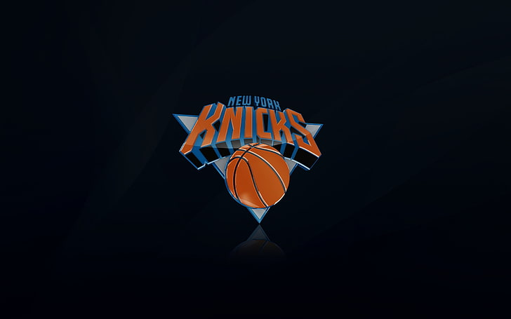 New York Knicks logo, Black, Basketball, Background, Logo, New York, NBA, New York Knicks, Mikey, HD wallpaper