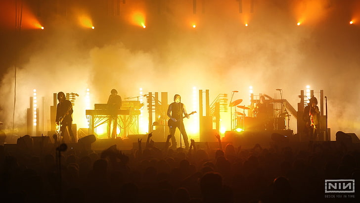 hauts noirs pour hommes, Nine Inch Nails, musique, groupe, Fond d'écran HD
