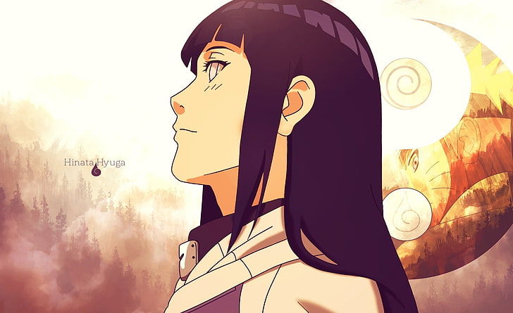 Hinata Hyuga, fondo de pantalla digital de Naruto Hinata Hyuga, artístico, anime, naruto, shippuden, manga, shinobi, ninja, hinata, hyuga, clan, Fondo de pantalla HD