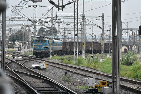 Chemins de fer indiens, train, photographie, chemin de fer, moteurs, Fond d'écran HD HD wallpaper