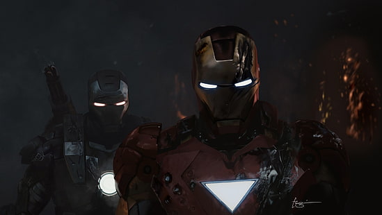 ภาพวาด Marvel Iron Man, Iron Man, วอลล์เปเปอร์ HD HD wallpaper