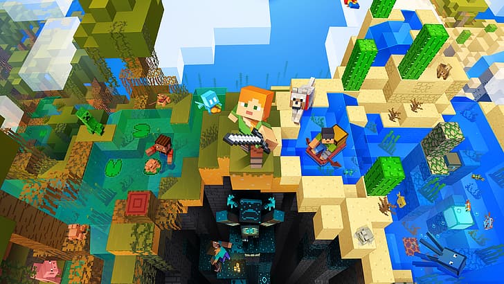 Minecraft, poster Game, Wallpaper HD