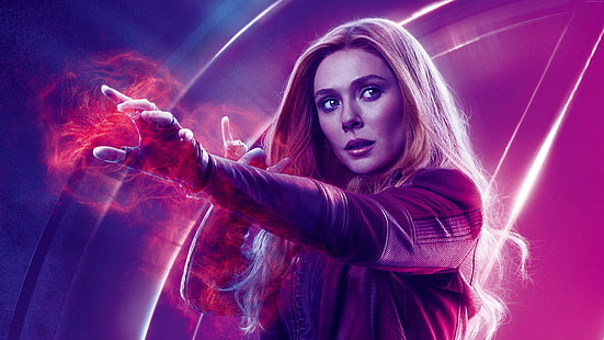 8k, Elizabeth Olsen, Avengers: Infinity War, Wanda Maximoff, Sfondo HD HD wallpaper