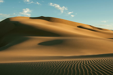 пясък, гоби, дюни, пустиня, гореща, дюна, Монголия, HD тапет HD wallpaper