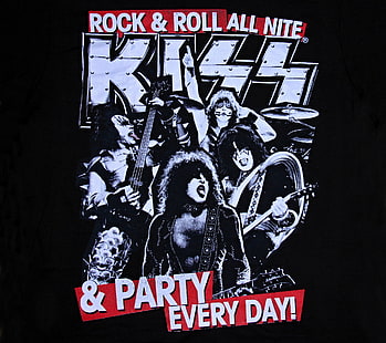 Rock & Roll todos os nite poster, beijo (música), HD papel de parede HD wallpaper