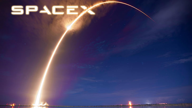Spacex цифровые обои, SpaceX, космос, ракета, запуск, HD обои