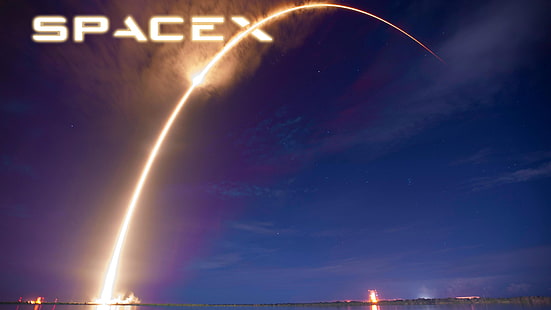 Spacex цифровые обои, SpaceX, космос, ракета, запуск, HD обои HD wallpaper